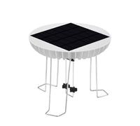 Générique Bird Bath Water Agitator, Solar Powered Wiggler, Stainless Steel Anti-Moss Device, Brushless Motor Circulator, Ideal for Garden Ponds, Outdoor Decor, Bird Watching Attraction