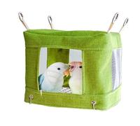 Générique Bird Bed for Cage - Parrot House Sleeping Tent, Vented Mesh Bottom Breathable Design, Soft Cotton Linen Nest, Comfortable Shelter for Resting Playing for Canaries Finches Parakeets