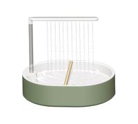Générique Bird Cage Bath - Shower for Grooming | 26-Hole Automatic Flowing Bowl with Electric Pump Action & Recirculating Water Basin for Parrot, Cockatiel, Parakeet and Smaller Budgies