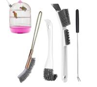 Générique Bird Cage Cleaner 4 Pieces Ergonomic Reusable Cleaning Tool