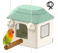 Générique Bird Cage Heater - ABS 5V Quiet Parrot Warmer with USB Cable | 6.89 X 5.67 X 6.50 Inch Low Noise Bird Warmer With 1.5m Cable For Cockatiels, Conures, Finches, Parakeets, Lovebirds And Budg
