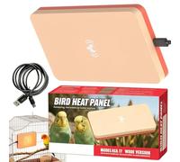 Générique Bird Cage Heater USB Warming Board Safe Pet Heating Pad | 5W Quiet Parrot Snuggle Heater with 1.5-meter Cable for Parakeet Finch Lovebird Pet Small Animal Burn Prevention Cage Bath