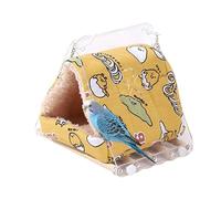 Générique Bird Cage House, Hangable Hammock Tent, Snuggle Hut with Soft Build, Parrot Nest with Fabric, Lovebird Canary Shelter with Stylish Design, Guinea Bunny Chinchilla Cockatiel Home Use