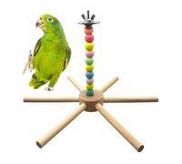 Générique Bird Cage Toys - Aviary Plaything, 1 Piece Rotating Stand for Winged Pets, 360 Spin Perch with Windmill Swing, Training Device, Ornament for Finches, Cockatiels and Enclosures