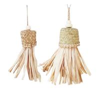 Générique Bird Cage Toys - Palm Leaf Chew Accessory, Cage Gnawing Toy