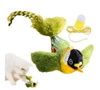 Générique Bird Cat Toy, Interactive Toy Birds, 5.12x2.76x2.76 inches Touch-Activated Realistic Chirp Engaging Tweet Sounds, Soft Plush Body, Cats Exercise Toys for Kittens and Adults