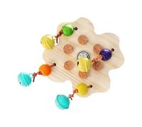 Générique Bird Chew Toys Bird Cage - Rotatable Shredding Game with Bell | Conure Shredding Toy for Parrot Parakeet Cockatiel Conure Cockatoo Lovebird Canary