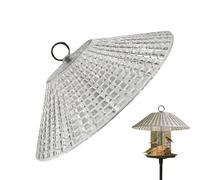 Générique Bird Feeder Baffle Clear - Non-Slip Waterproof Guard for Outdoor Poles | Protective Shield for Hummingbirds, Parakeets, Conures in Garden, Yard, Patio, Balcony, Lawn, Window, Trees