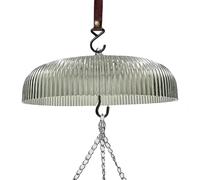 Générique Bird Feeder Dome, Squirrel Proof Waterproof Shield, 12 inches Birdhouse Cover with Hanging Hook, Polycarbonate Protector with UV Resistant Finish, Outdoor Feeding Station Guard