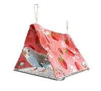 Générique Bird Hammock, Triangular Parrot Swing Mat Bed, Breathable Resting Sleeping Cage Accessory, Conure Hammock Nest for Cockatiel Lovebird Finch Canary Pigeon Cockatoo African Grey