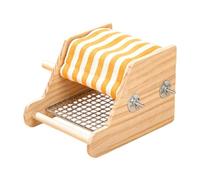Générique Bird House for Cage - Wooden House,Bird Nest with Stainless Steel Mesh Bottom | for Breeding Sleeping Conure Lovebird Cockatiel Parakeet Parrot