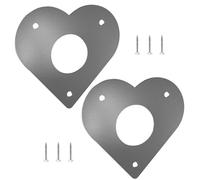 Générique Bird House Hole Protector, Anti Predator Flight Guard with Screws, 0.1 inches Compatibility & Installation, Mountable Entry Panel for Small Birds in Park, Garden, and Yard