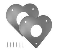 Générique Bird House Hole Protector, Pet Nesting Box Entrance, Woodpecker Cave Protection, Sturdy Mounting Screws Included Weather-Resistant for Garden, Stainless Steel