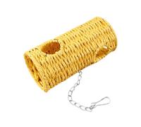 Générique Bird Houses Outside, Natural Hangable Hammock Nest, 7.87x3.74in Woven Swing Tunnel Habitat, Cozy Cage Accessories for Parakeet, Lovebird, Finch, Conure, Hamster