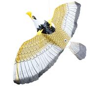 Générique Bird Kites to Scare Birds - 43x25cm Effortless Assembly Garden Bird Scarer - Sound and Light Restraining Reliable Material Realistic Eagle Pigeon Scarer Device, Outdoor Falcon Garden Decor