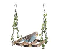 Générique Bird Ladder | Wooden Chewing Climbing Hammock - Bird Chew Toys Cage Accessories - for Finch African Grey Cockatoo Cockatiel Conure Budgerigar Mynah Macaw