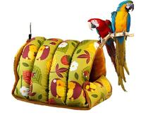 Générique Bird Nest Bed - Foldable House | Soft Plush Fabric with Warm Cushion, Lightweight Hanging Parrot Cockatiel for Small Birds Indoor Sleeping Canary Lovebird Conure Hamster Winter Rest