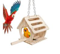 Générique Bird Nest Bed, Outdoor Birdhouse, 5.12x5.51x6.3 inch Hanging Design, Secure and Cozy Shelter, Wood Bird Nests for Balcony Courtyard Garden, Outdoor Use