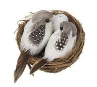 Générique Bird Nest for Crafts Realistic Decorative Nest with Eggs