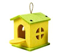 Générique Bird Nest House Winter Warm Felt Birdhouse Enclosed | Winter Parrot Breeding Nest for Macaws Sparrow Parakeet Garden Yard Backyard Finches