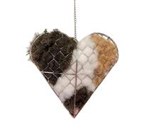 Générique Bird Nesting Heart, Hangable Elegant Birdwatching, Nesting Material for Wild Birds, for Garden, Patio, Courtyard, Backyard, Park, Homeowners, Gardeners