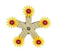 Générique Bird Perch Toy, Parrot 360° Rotating Stand Perchs, Fun Wooden Rotating Wheel Cage | Bird Perch Toy | for Parrot Enrichment Play Boredom Relief Cockatiel Lovebird Canary Finchs