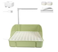 Générique Bird Shower Bath, Automatic Circulating Shower, Fountain with Pump 11.42x8.66x12.99 inches, Parrot Bathing Tub, Pet Cage Accessory for Lovebird Macaws Cockatiels Conures Finches Sparrow