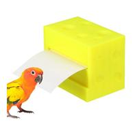 Générique Bird Shredding Toy, Cheese Shape Parrot Chew and Foraging Toy