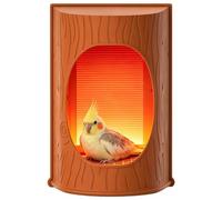 Générique Bird Warmer for Cage, Silent Constant Temperature Warming Cave | Flame-proof USB Bird Heating Pad For Parakeet Finch Macaw Lovebird Breeding Sleeping Cage Winter Habitat