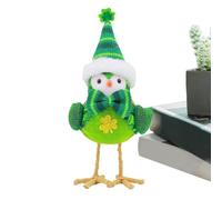 Générique Birds Decor - St. Patrick's Day Good Luck Ornament - Green Good Luck Bird Statue | for Office Party Festivals St. Patrick's Day Table Shelf Display