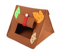 Générique Birds Felt Bed, Bird Hamster Cages Nest, 6.69x8.27 inches Cozy Small Animal Hammock, Washable Hideaway Stylish Cage Accessory for Chinchillas, Hamsters, and Pets Color Blue Gray Dark Coffee