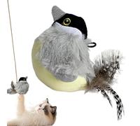Générique Birds for Indoor Cats, Colorful Interactive Bird Toy Kittens, Realistic Sound Pet Toys Boredom Relief Fun, Indoor Playtime Cat with Adults 3.94x3.94x3.94 inches, Kids, Family