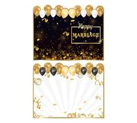 Générique Birthday Card - Extra Large Celebration Signage, Guest Signature Memory Book, Congratulation Note, Family Gathering Keepsake Collection, Adult Milestone Keepsake, Xxxl White & Gold
