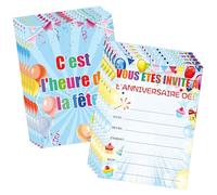 Générique Birthday Party Invitation Card Cake Birthday Party Invitation de fête d’anniversaire pour 5 "x7 Celebration Invitation for Boys and Girls