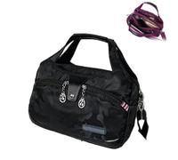 Générique Blaciokamith Soft Side Lightweight Underseat Tote Bag, Anti Theft Waterproof Carry-On, Crossbody Travel Purse for Women (Black Camouflage)