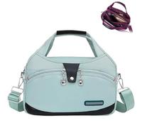 Générique Blaciokamith Soft Side Lightweight Underseat Tote Bag, Anti Theft Waterproof Carry-On, Crossbody Travel Purse for Women (Light Green)