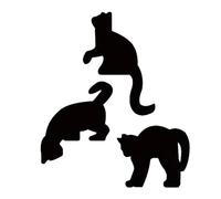 Générique Black Cat Door Frame Decor | Door Topper Decor - Festive Celebration Mood Halloween Cute Silhouette Wall Art, Effortless Setup For Hotel Restaurant Nursery Workplace Home Bedroom