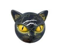 Générique Black Cat Figurine, Cat Figurines Home Decor with Golden Eyes, Sculpture Ornament for Shelf, Kitchen, Bathroom, Wall, Stylish Cats Statue for Home Decoration, .15x2.76x2.36 inches