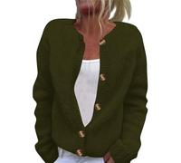 Générique Black Friday 2024 Style Vente Flash Du Jour Et Soldes Cadeau Femme Gilet Capuche Femme Cardigan Femme Long Automne Mes Commandes Passées Cardigan Long Regular Fit Pas Cher Vert Armée 3XL