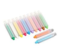 Générique Blackboard Chalk - 26x13x2cm Dustless Crayons, Washable Drawing Sticks | Titanium Dioxide ABS Holder Set 215g, 12 Pcs Colored Craft Chalk Enhances Creative Art Play For Kids At School
