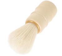 Générique Blaireau de Rasage Beige pour Hommes en Plastique, Brosse de Barbier Facile à Utiliser pour Enlever Les Débris de Poils, Accessoire pour L'entretien Barbe