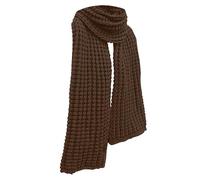 Générique Blanc Gaze De Coton Scarf For Women In Autumn And Winter Thick And Long Knitted Labeled Couple's Warm Scarf Student Shawl Écharpe Violette Homme (Coffee, A)