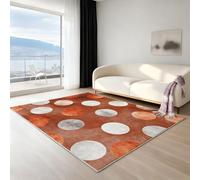 Générique Blanc Rouge Tapis Salon Minimaliste À Poils Courts 140 x 200 cm - Tapis Chambre Doux Moelleux Romantique Cartoon Renard, Antidérapant Intérieur Moquette, Ne Perd Pas Ses Poils