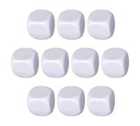 Générique Blank Acrylic Dice Cubes - Dry Erase DIY Blocks | 10 Pack