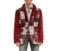 Générique Blazer Homme Velours Côtelé Deux Boutons Cintré Sport Décontracté Élégant Veste Costume Chic Manteau Tailleur Soirée Pardessus Automne Hiver Rétro Gilet Mode Caban Habillé Cérémonie