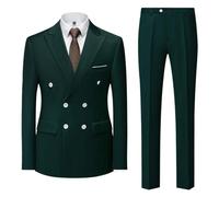 Générique Blazer Homme, Veste de Costume Deux pièces croisée contemporaine pour cérémonies et Occasions Formelles ou décontractées