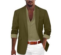 Générique Blazer Homme Veste De Costume Slim Fit Un Bouton Veston Blazer Formel pour Mariage Business Soirée Blouson Jacket