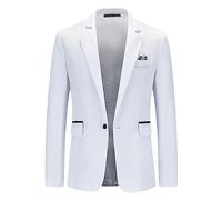 Générique Blazer Homme Veste Slim Manche Longue Blazer Elegante Blazer Homme Chic et Elegant Veste de Costume Slim Fit Mariage Veste Homme Costume Grande Taille