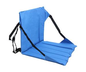 Générique Bleacher Seat Cushion with Back Support - Stadium Chair | Portable Floor Sitting Cushion for Outdoor Camping Tailgating Trips Games Beach Picnic Kayak Concerts