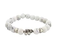 Générique Bleu Bracelet Lune Mamie Anneaux En Charge Éléphant Taille Pour Hommes Et Femmes Largeur Homme Argent Bracelet Anneaux (White, One Size)